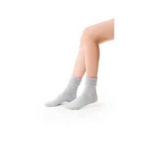 Steven 110 melanžově svetle šedé froté Dámské ponožky