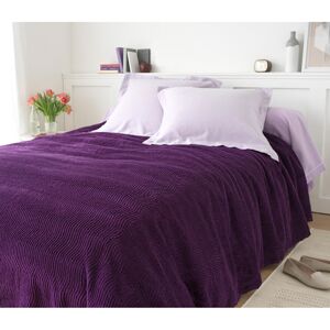 Blancheporte Jednofarebný taftový prikrývka na posteľ, kvalita luxus purpurová 160x230cm