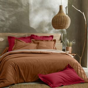 Blancheporte Jednofarebná posteľná súprava zn. Colombine z bavlny karamelová obliečka na prikrývku140x200cm
