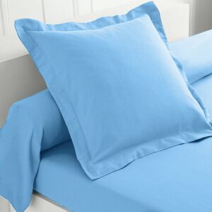 Blancheporte Jednofarebná flanelová posteľná bielizeň zn. Colombine nebeská modrá napínacia plachta 90x190cm