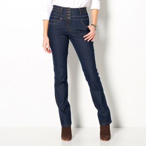 Blancheporte Rovné džínsy s vysokým pásom tmavomodrá 36