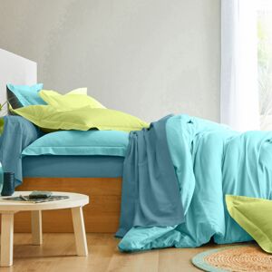 Blancheporte Jednofarebná posteľná súprava zn. Colombine z bavlny cédrová napínacia plachta 120x190cm