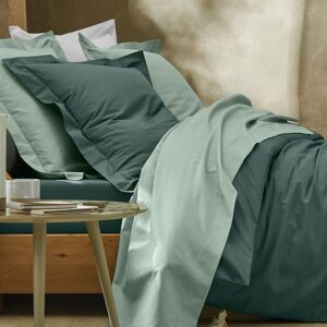 Blancheporte Jednofarebná posteľná súprava zn. Colombine z bavlny zelenkastá napínacia plachta 120x190cm