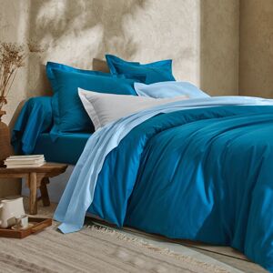 Blancheporte Jednofarebná posteľná bielizeň, zn. Colombine, bio bavlna pávie modrá klasická plachta 240x310cm