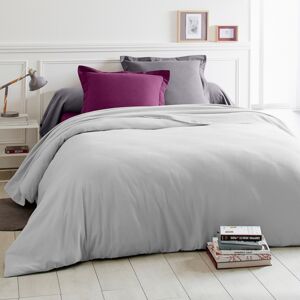 Blancheporte Jednofarebná flanelová posteľná bielizeň zn. Colombine svetle sivá obliečka na prikrývku140x200cm