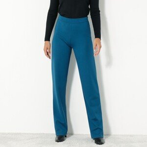 Blancheporte Rovné široké nohavice z úpletu Milano modrá 42