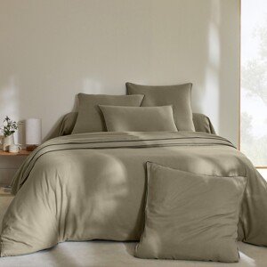 Blancheporte Flanelová posteľná bielizeň s kontrastnou paspulou z kolekcie "Intemporelle" eukalyptus klasická plachta 180x290cm