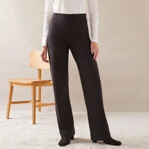 Blancheporte Rovné široké nohavice z úpletu Milano čierna 42