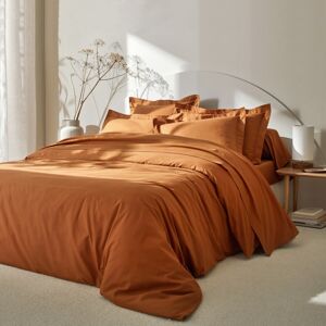 Blancheporte Jednofarebná posteľná súprava zn. Colombine z bavlny gaštanová napínacia plachta 140x190cm