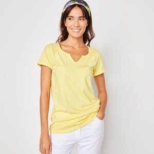 Blancheporte Jednofarebné tuniské tričko svetlo žltá 38/40