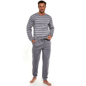 Pánske pyžamo Cornette 117/160 Loose 9 Tmavosivá L
