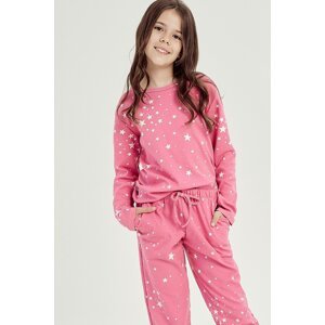 Dievčenské pyžamo Taro Erika - bavlna Ružová 116